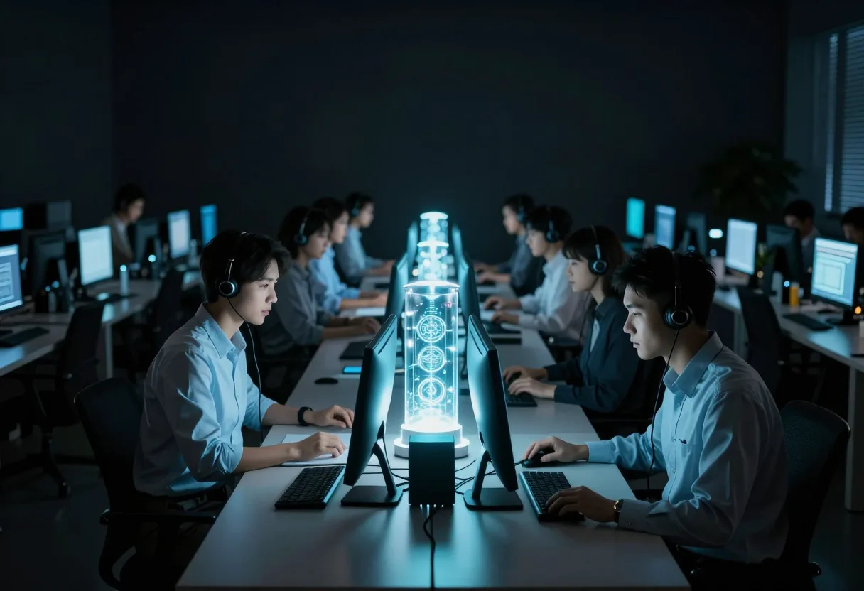 AI가 통화를 처리하는 미래형 콜센터