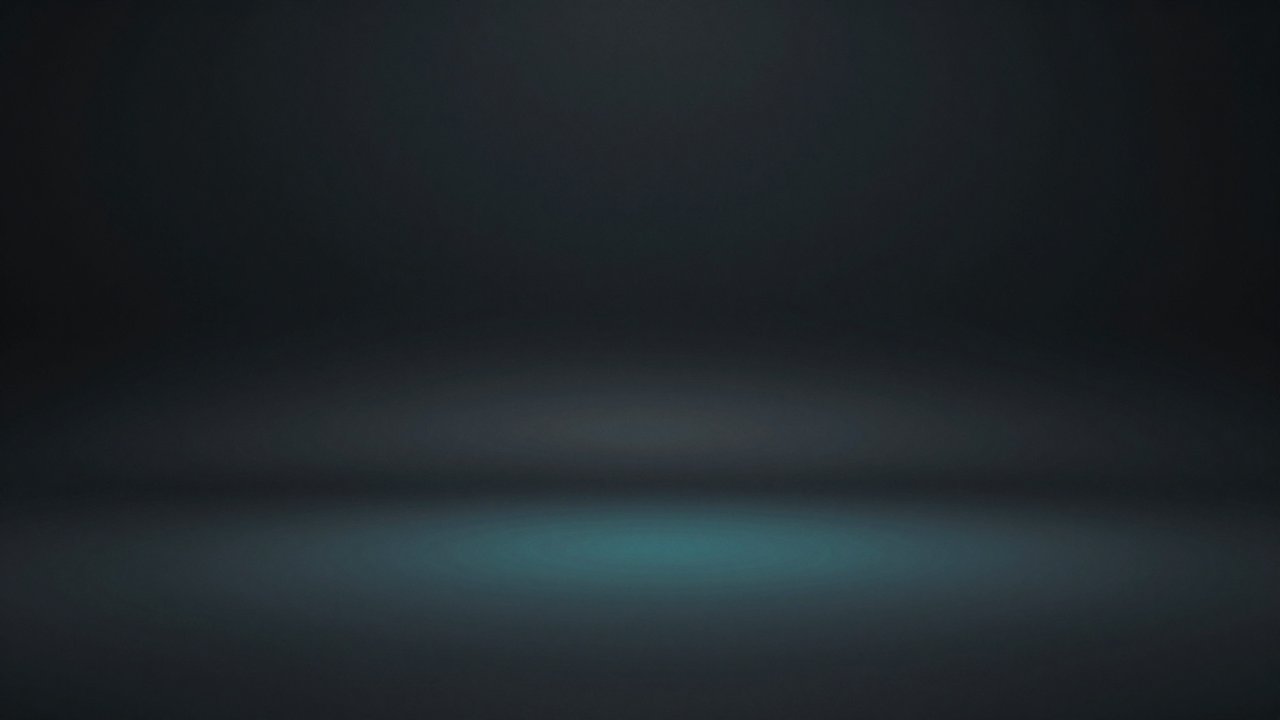 넓은 어두운 면이 말끔히 비워지고 아래쪽에 희미한 청록빛 선 하나만 남은 개념 이미지. 화면을 정리하는 일을 나타낸다